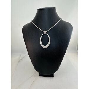 Brighton swinging sixties Retired Necklace Oval Swarovski Pendant Preowned